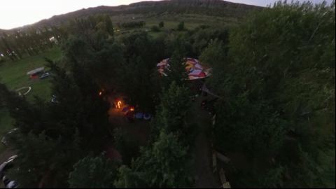 Night Flight to the Glowing Fire Portal